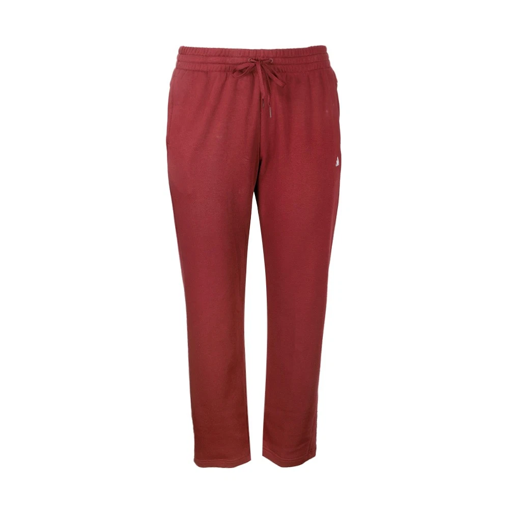adidas Essentials Small Logo Feel Cozy Sweatpants Plus Womens Red Casual Athleti