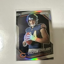 Colston Loveland SILVER ROOKIE IMAGE VARIATION 2025 Prizm SSP #403 Chicago Bears