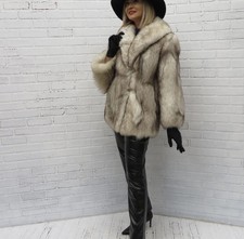 Gorgeous Vintage Blue Fox Fur Coat