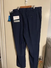 Perry Ellis Portfolio polyester pant Men's 40X32 Navy Blue Brand New With Tags