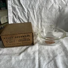 NOS Vintage Pyrex Clear Glass Casserole Dish & Lid in Box