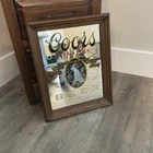 Vintage Coors Beer Extra Dry Wood/Mirror Sign Bar Advertising
