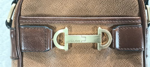 ALDO 8x6.5x2" Brown Polyurethane Crossbody - Picture 23 of 24