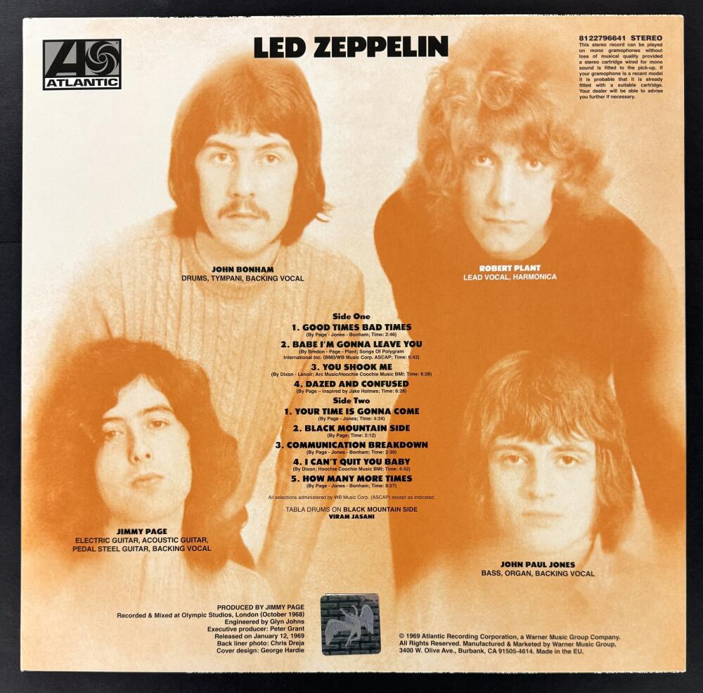 Robert Plant Led Zeppelin Signed Autograph Album Vinyl Record LP w