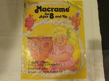Vintage Magazine of Macrame Patterns "Macrame for Ages 8 and Up" - 1976