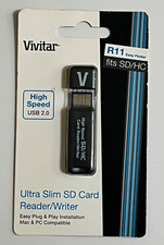 Vivitar Ultra Slim SD/HC Card Reader / Writer USB 2.0- Unopened - BRAND NEW