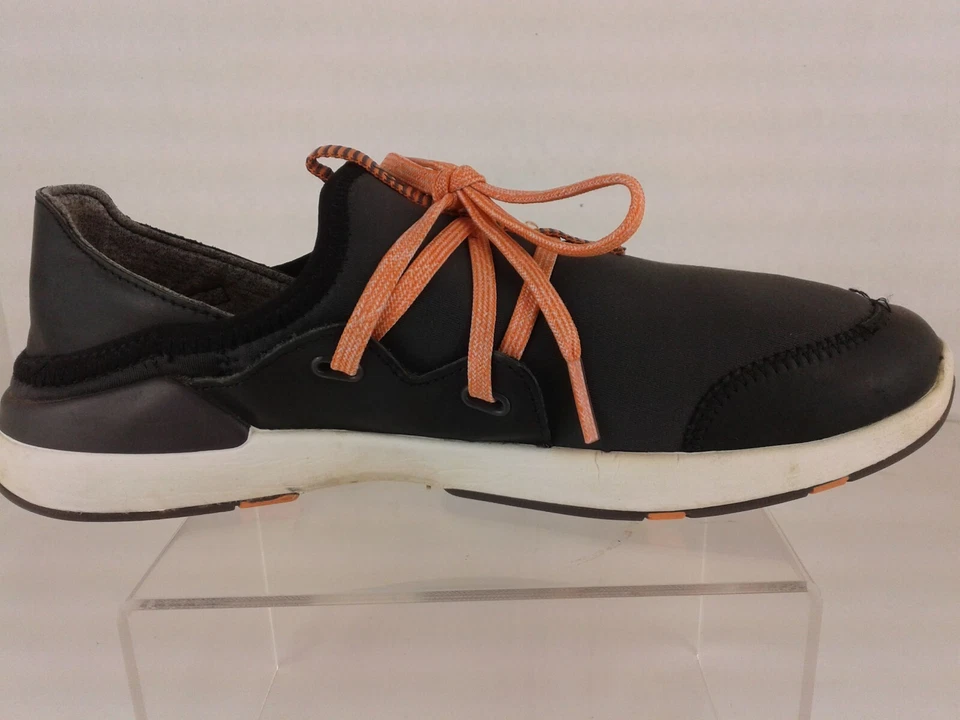Olukai Mikili Black Orange Slip On Casual Comfort Shoes Womens US 7 - Image 3 of 4
