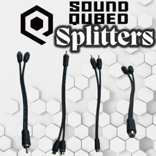SoundQubed Twisted Y RCA Splitters 1M2F Car Audio Installation