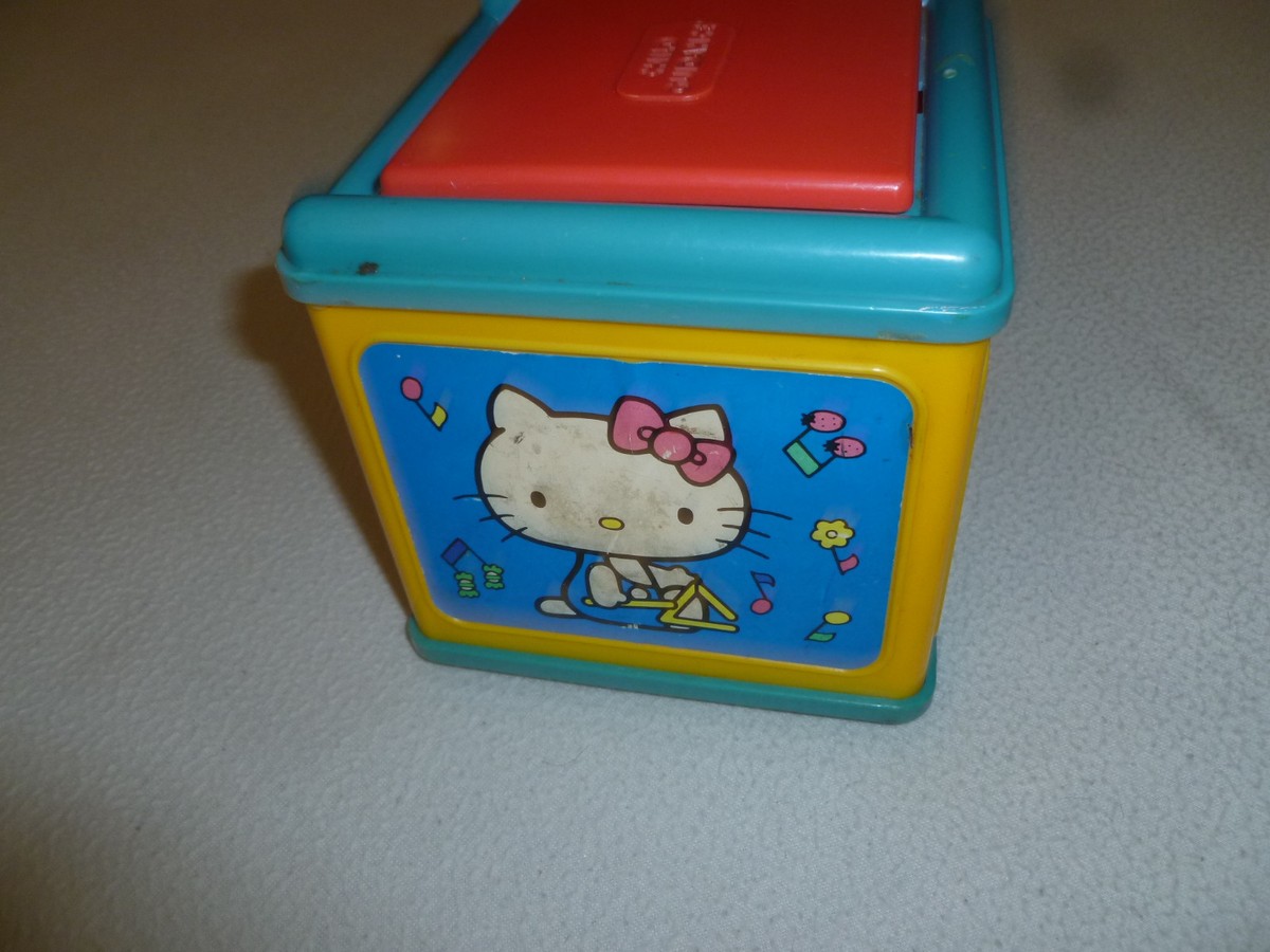 VINTAGE SANRIO HELLO KITTY MUSICAL JACK IN THE BOX CHILD GUIDANCE