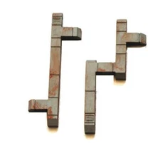 HO Building DUCTS for Rooftops or Walls of your structures 1/87 Painted 2 Pack