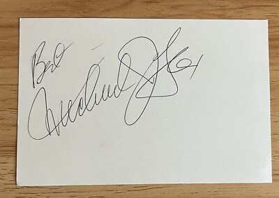 Michael J Fox Vintage Signed Autographed ￼signature Card Beckett