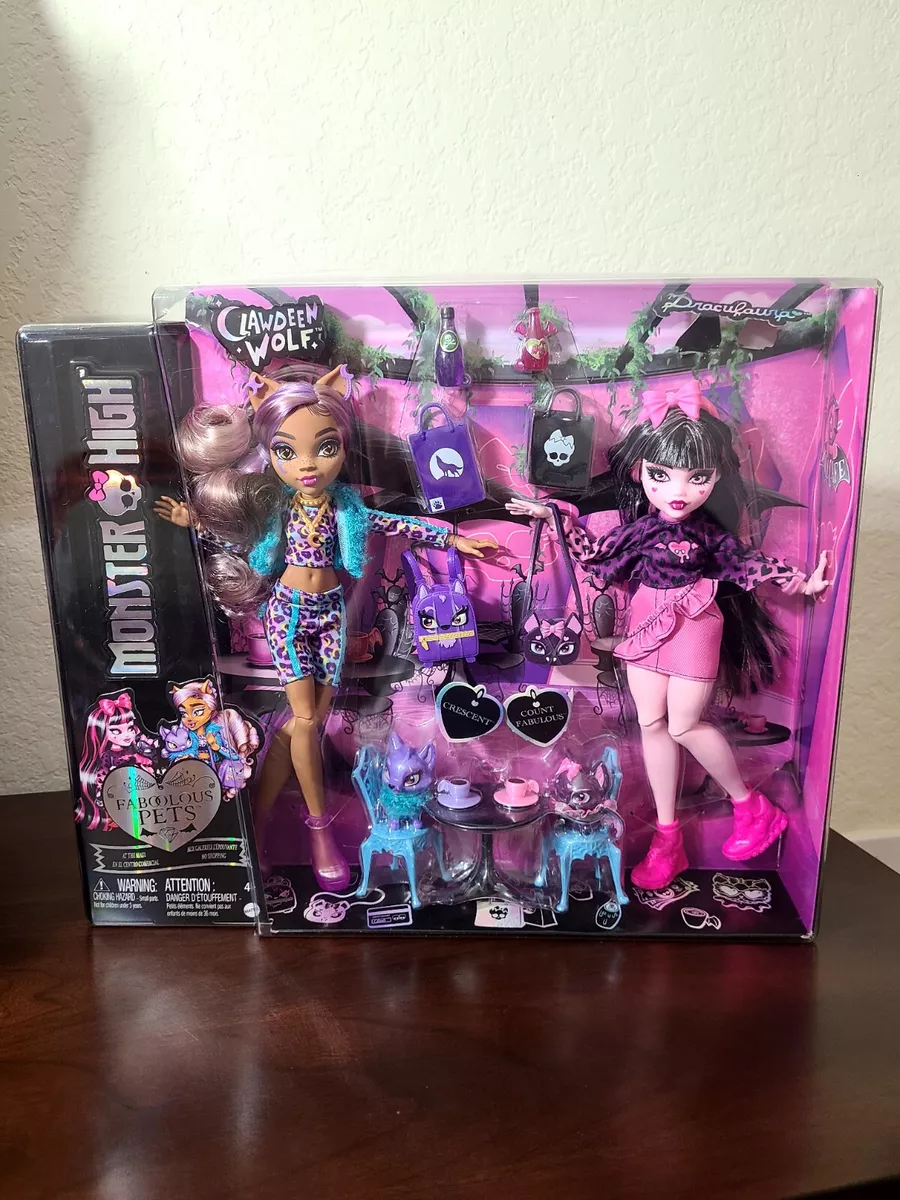 Bundle of 2 Monster High® Dolls (Draculaura™ & Clawdeen Wolf