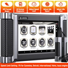 Heavy Duty Truck Diesel Scanner Diagnostic Tool DPF Regen Idle Speed Adjustment