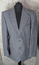 Baronia Grey Check Tailored Blazer Jacket Size Medium Used