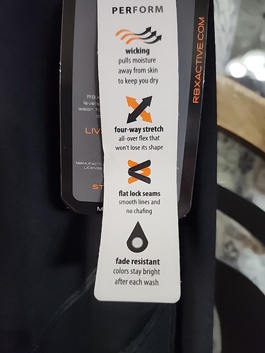 NEW RBX Active Womens Leggins Full Length High Waisted Style CR6267 Small NWT - Picture 4 of 14