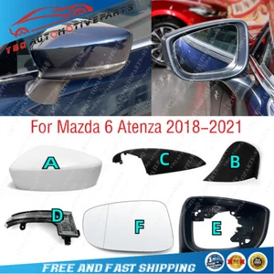 Pour Mazda 6 Attaque 2018 - 2021 Frontière miroir Cadre inférieur Couverture de base Légère lentille