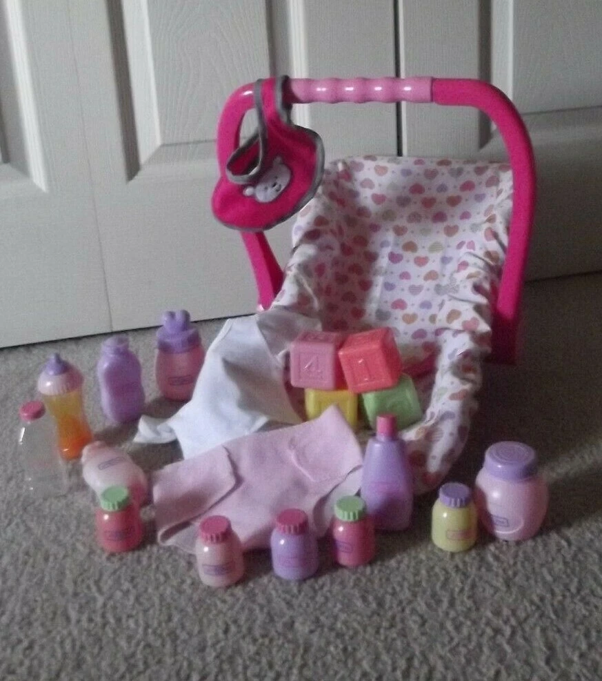 You Me Baby Doll Pretend Car Seat Carrier Accessories Diaper