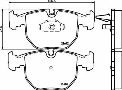 BMW Front Brake Disc Rotor Set for E9x 3 Series, E87 1 Series, and E84