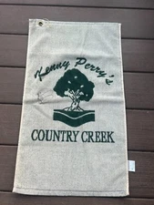 Kenny Perry Country Creek Towel Signed by Perry 14X27" AUTO