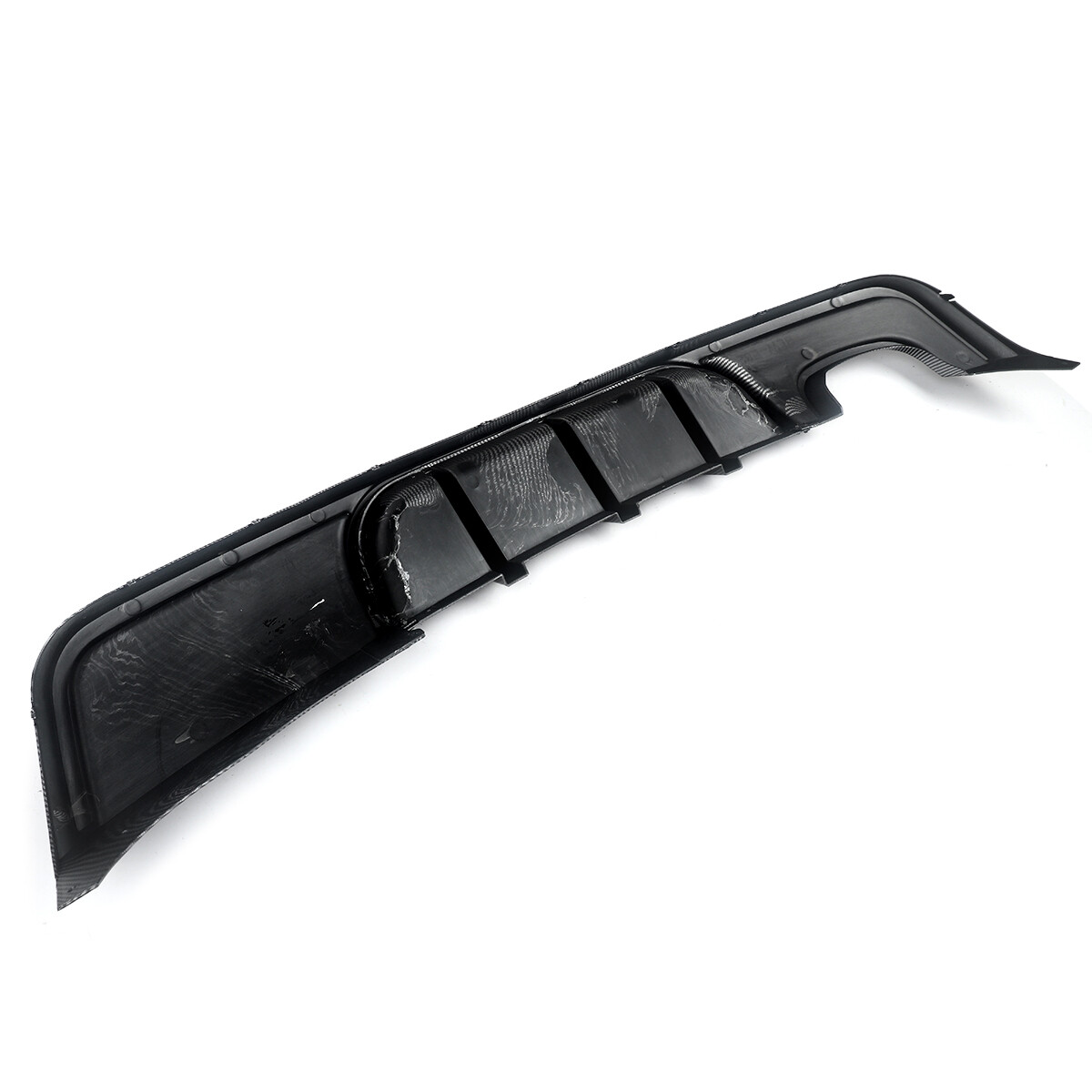 Carbon Look Rear Diffuser Lip Dual Exhaust Fit BMW E82 M Sport 125i ...