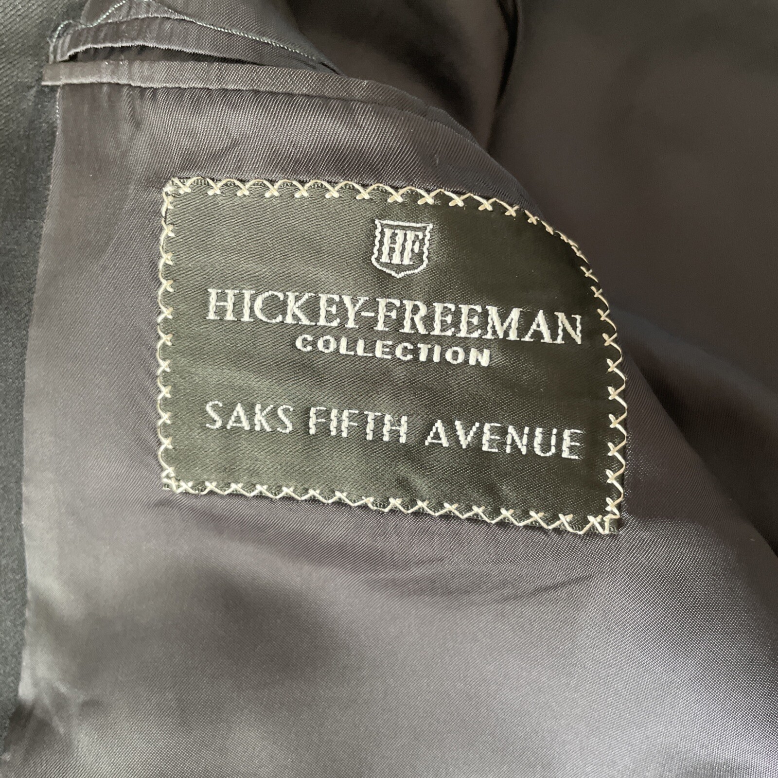 Hickey Freeman 100% Wool Solid Black Boardroom Sp… - image 3