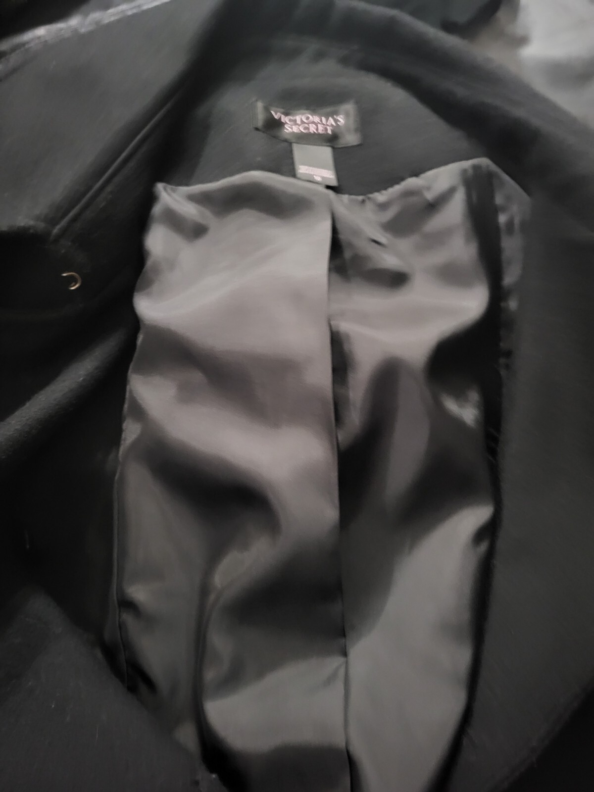 Victoria's Secret Women's Black Wool Jacket. Size 10,Condition Is Very Good. image 5