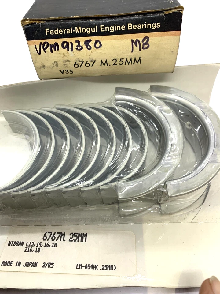 Новые из старых запасов основные подшипники 6767M .25 Nissan Datsun L13 L14 L16 L18 Z16 Z18 180B 180SX 710 - Изображение 2 из 2