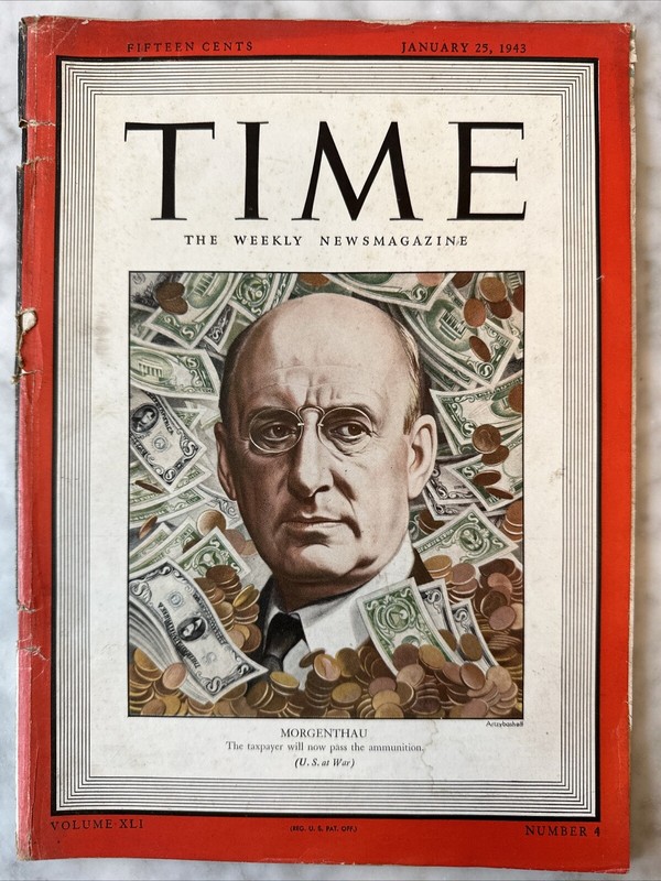 TIME Magazine January 25, 1943 MORGENTHAU