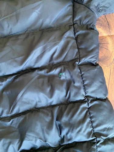 Uniqlo Kid's Long Sleeve Full Zip Navy Blue Hooded Puffer Jacket Size: 9-10 - Picture 12 of 12