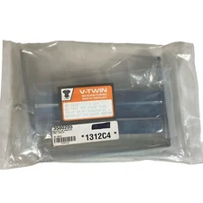 V-Twin 42-5519 Chrome Battery Top Cover & Stainless Strap Kit Sportster 97-03