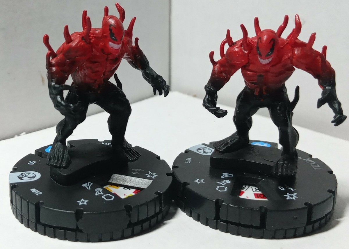 HEROCLIX SPiDER MaN & VVenom Absolute Carnage Toxin 012 LOT (Codex