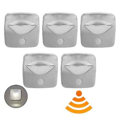 Facon 5PKS LED Aisle Light Motion Sensor LED Sensor Step Lamp, 3400K Warm White