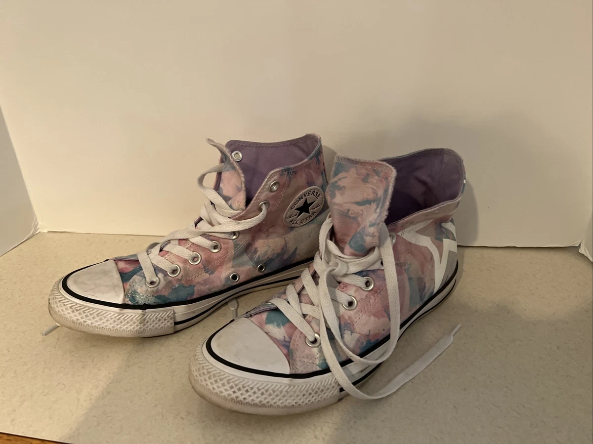 Washed top lilac converse