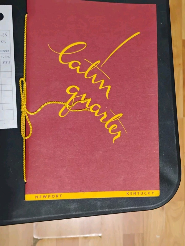 ILLEGAL GAMBLING MEMORABILIA LATIN QUARTER YORK STREET CLUB THE LITE