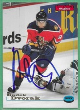 1996-97 Skybox Hockey *SIGNED* ~ Card#44 ~ Radek Dvorak ~ Panthers