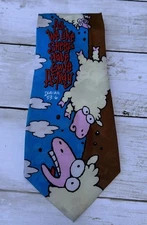 Appointed Apparel Tie Mens Blue Brown Sheep Isaiah 53:6 Christian Novelty