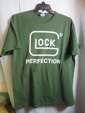 Glock Perfection German Firearms Pistols Green XL T-shirt