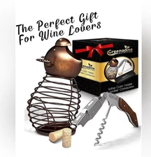 NEW Decor wine cork holder & waiter corkscrew/wine opener