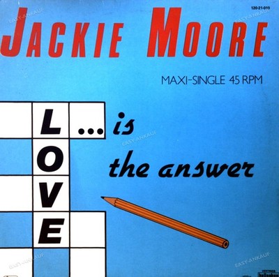 Jackie Moore - Love Is The Answer Maxi 1985 (VG/VG) .*