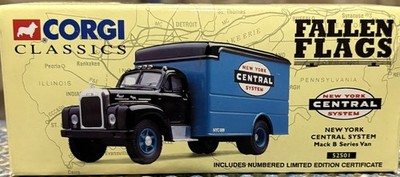 CORGI 52501 NEW YORK CENTRAL MACK B BOX VAN - FALLEN FLAGS SERIES - WITH COA