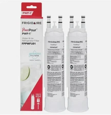 2 PACK Frigidaire FPPWFU01 PurePour PWF-1 Water Ice Filter Refrigerator New USA