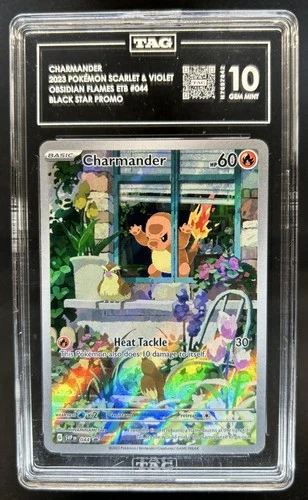 2023 Pokemon SV Black Star Promos Charmander #044 TAG 10
