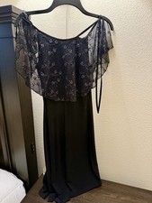 Elegant Black Cocktail Dress with A Beautiful Sparkling Neckline
