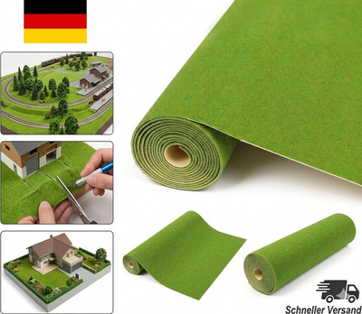 Evemodel 200 * 40 cm Modelleisenbahnrasen Rasenmatte Grasmatte Landschaftsbau Fa