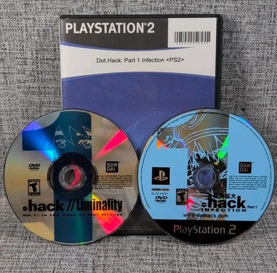 .Hack Infection Part 1 (Sony PlayStation 2, 2002) Loose Game And DVD No Manual