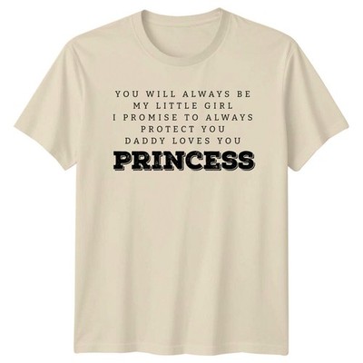 Daddy Loves You Prinzessin T-Shirt, My Little Girl Always Protect You