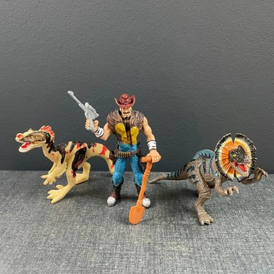 VTG Chap Mei Dino Valley Dirty Dan Dee 4  Dilophosaurus and  Ornitholestes dino