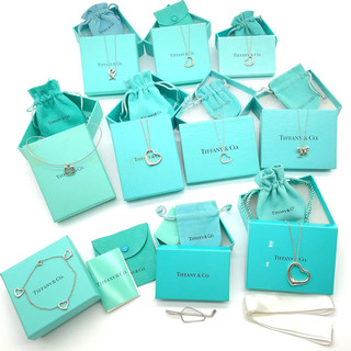 Auth Tiffany & Co. SV925 Bracelet/Necklace 36.7 g Set of 10 W/Box/Bag SK020027