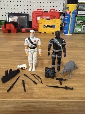 GI Joe Snake Eyes v2 vs Cobra Storm Shadow v1 Factory Made BM Customs