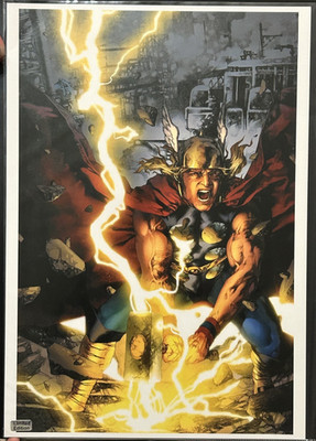 THOR: FIRST THUNDER #3 Cover Art PRINT Marvel Jay Anacieto art 14x20